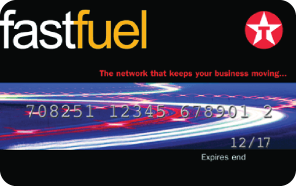 Texaco Fastfuel card